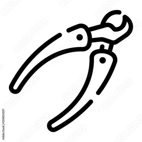 nail clippers Line Icon