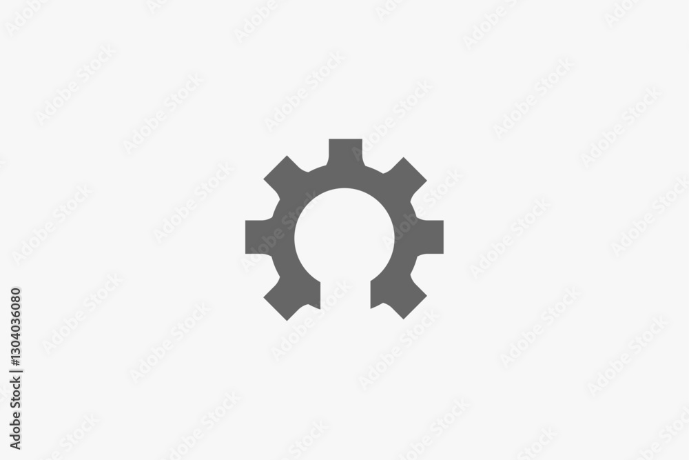 setting gear and light bulb logo setting gear and light bulb logo