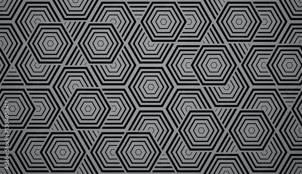 Abstract geometric pattern with stripes, lines. Seamless vector background. Gray and black ornament. Simple lattice graphic design Abstract geometric pattern with stripes, lines. Seamless vector background. Gray and black ornament. Simple lattice graphic design