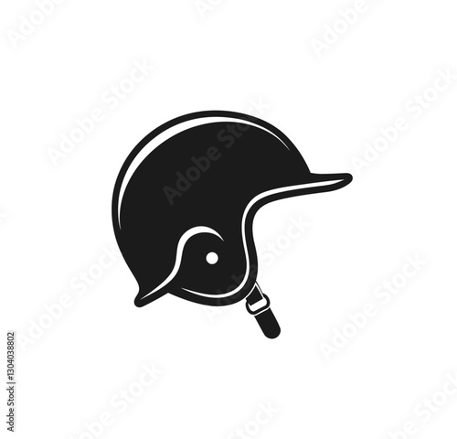 Motorcycle helmet, electric bike helmet, scooter helmet, scooty helmet icon vector in black color with white background