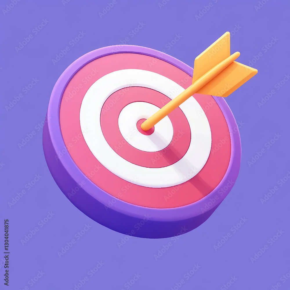 dart arrow hitting center of colorful target, symbolizing success and focus dart arrow hitting center of colorful target, symbolizing success and focus