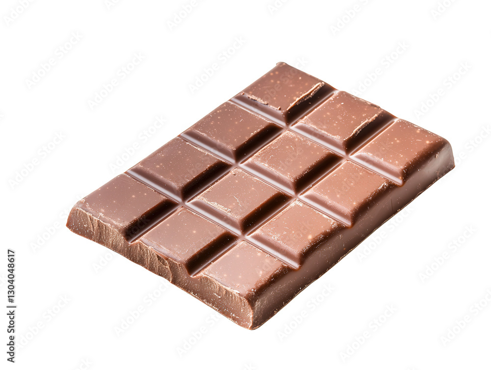 A rich chocolate bar, divided into rectangular sections, showcasing a smooth surface and robust color, Transparent background. A rich chocolate bar, divided into rectangular sections, showcasing a smooth surface and robust color, Transparent background.