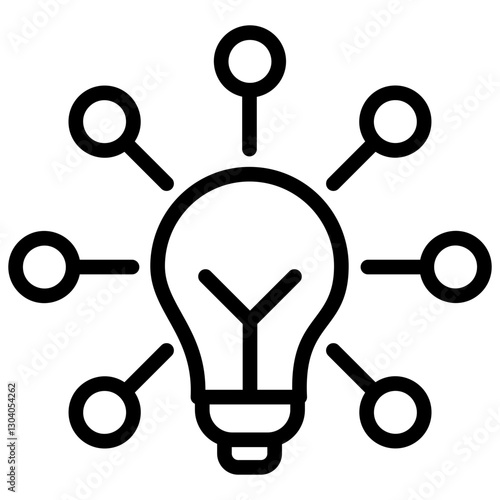 Innovation Hub Outline Icon