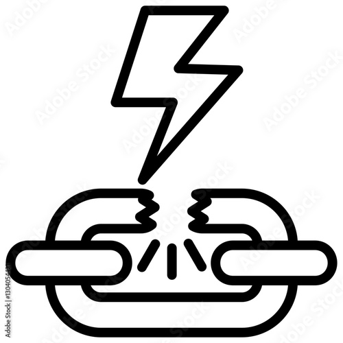 Disruption Outline Icon