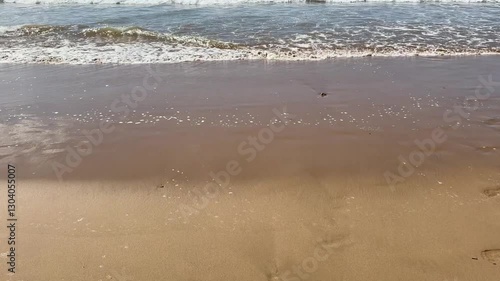 Beautiful beach on the coast of Morocco