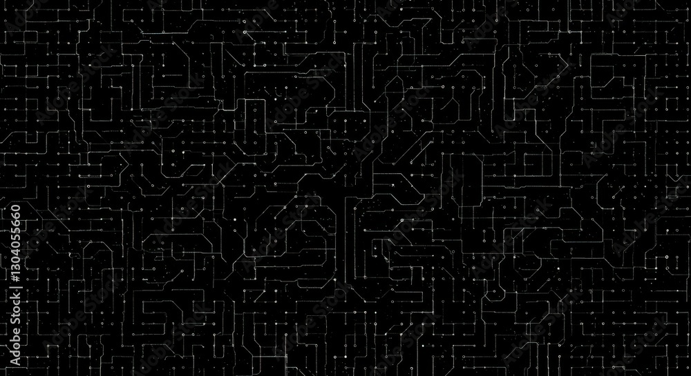 circuit board pattern, electronic pathways, intricate lines, technological texture, black and white, complex network, geometric design, futuristic grid, digital maze, computer chip aesthetic, abstract circuit board pattern, electronic pathways, intricate lines, technological texture, black and white, complex network, geometric design, futuristic grid, digital maze, computer chip aesthetic, abstract