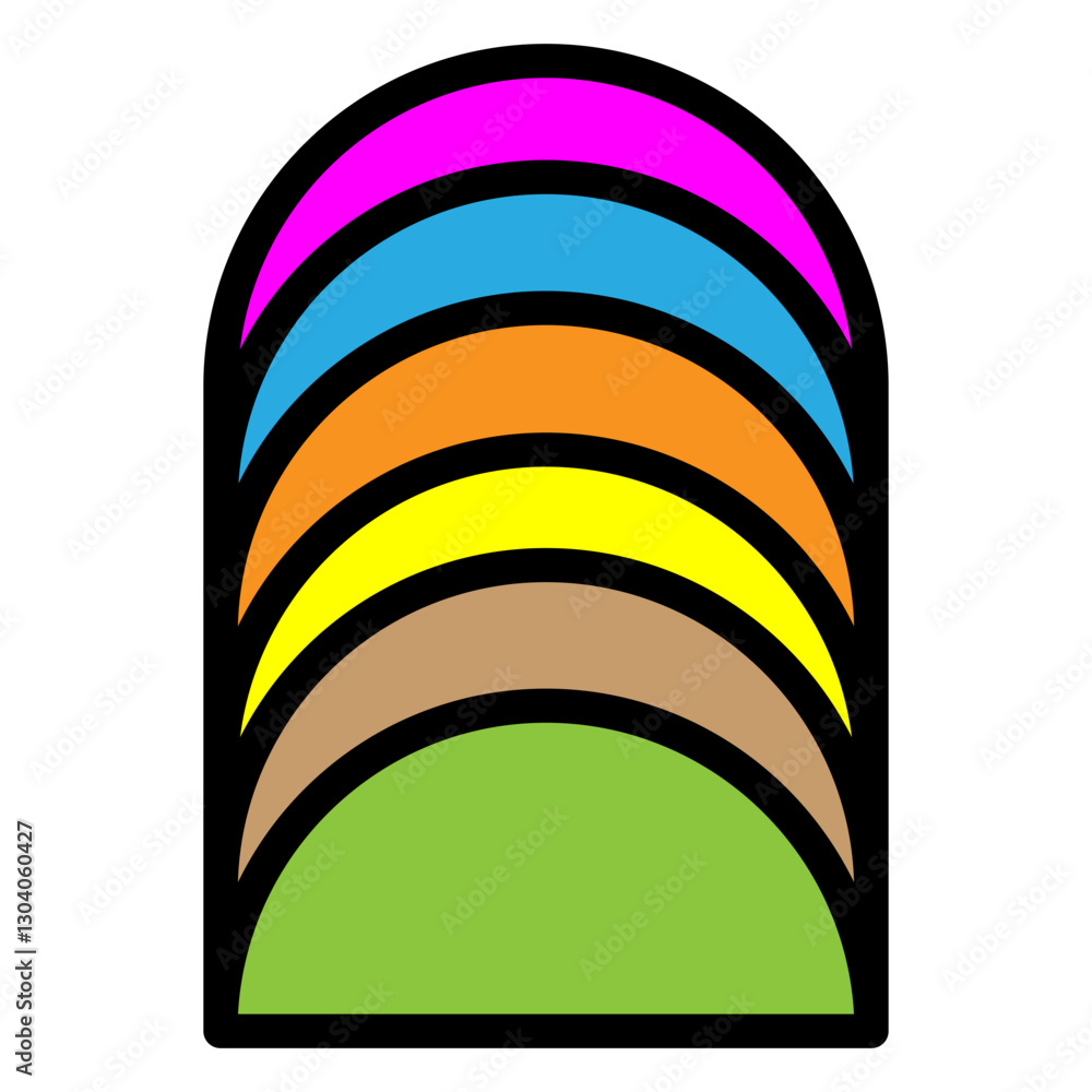 Fototapeta premium semicircle surrealism