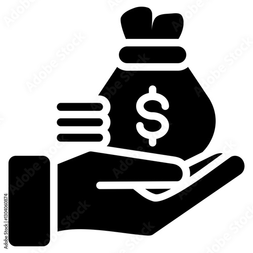 Revenue Glyph Icon