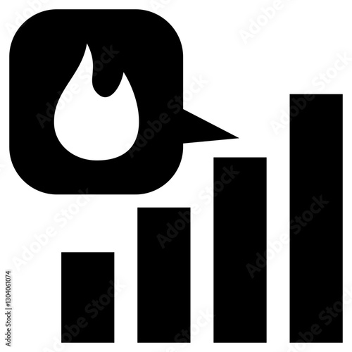 Trend Glyph Icon