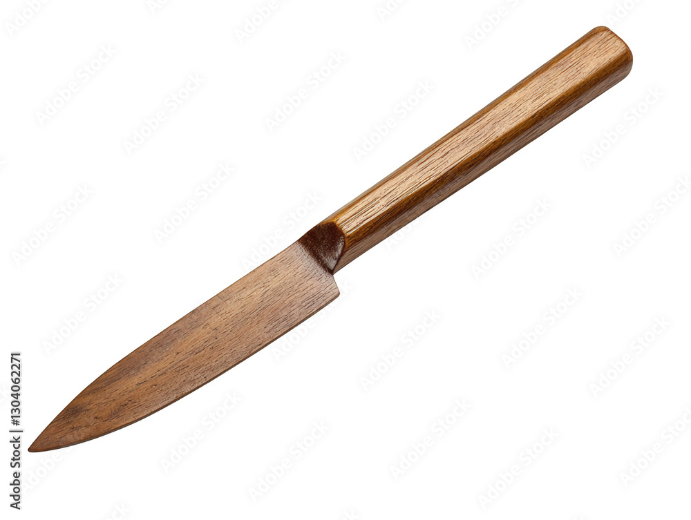 A sleek knife with a wooden handle and a sharp blade, designed for precise cutting tasks, Transparent background. A sleek knife with a wooden handle and a sharp blade, designed for precise cutting tasks, Transparent background.