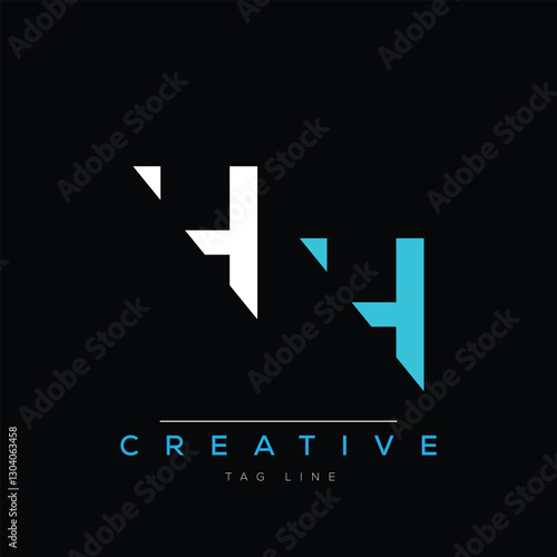 H and H logo design. HH creative Monogram Logo. This logo design is the process of creating a visual symbol that represents a brand, company, or individual.