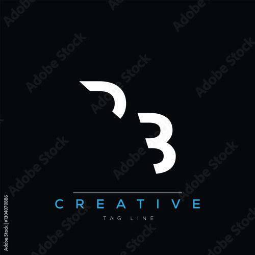 R and B logo design. RB creative Monogram Logo. This logo design is the process of creating a visual symbol that represents a brand, company, or individual.
