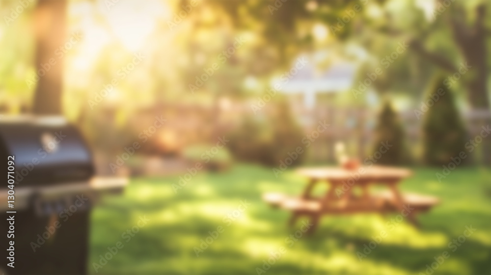 blur green tree abstract in garden or park summer with orange sun light background. AI Generated Images blur green tree abstract in garden or park summer with orange sun light background. AI Generated Images