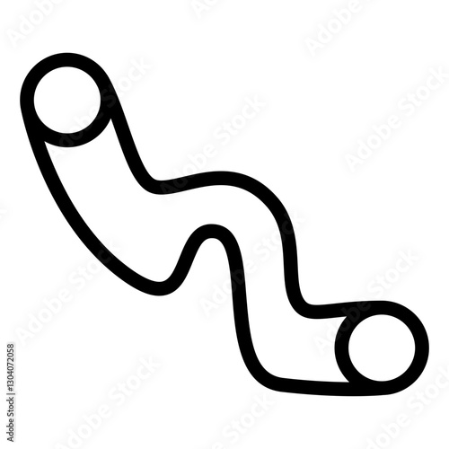 zigzag worm line surrealism