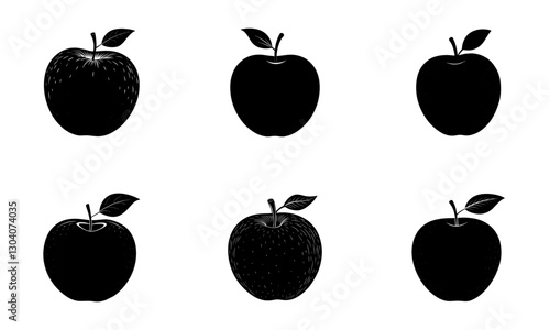 Wallpaper Mural Apple silhouette vector Torontodigital.ca