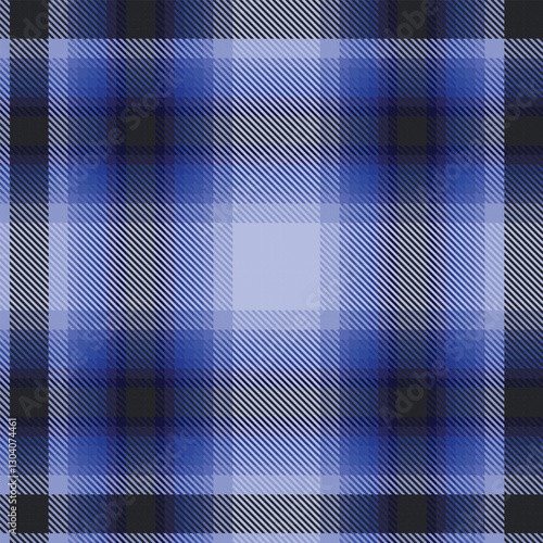 Blue Ombre Plaid textured Seamless Pattern