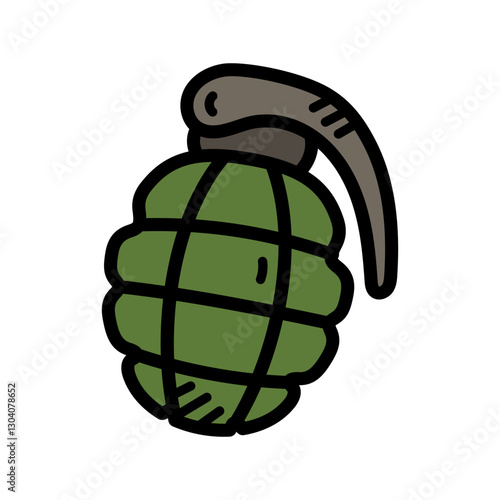 Hand-drawn Grenade