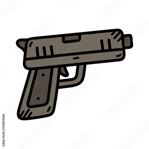 Handgun Illustration
