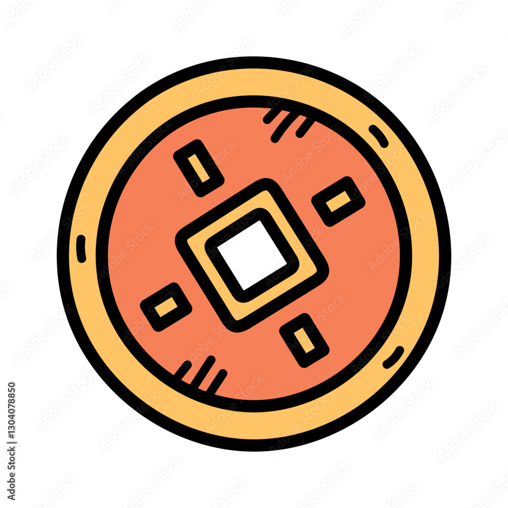 Digital Coin Symbol Digital Coin Symbol