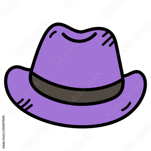 Purple Felt Hat