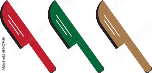 set of kitchen knife icon