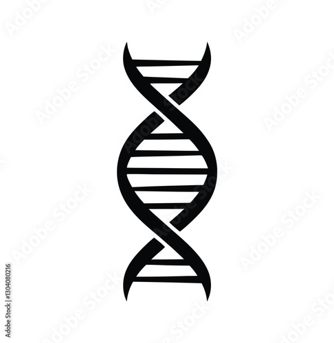DNA Helix Representing Biology – Genetic Science & Molecular Structure