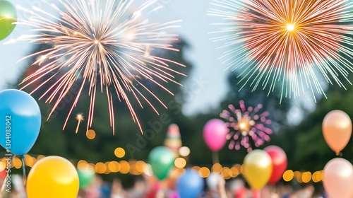 Elegant Sparkling Background with Glittering Stars and Festive Decorations