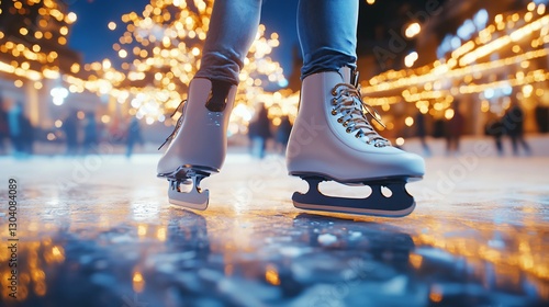 Professional Ice Skating Shoes for Winter Sports: Ideal for Ice Dancing Performances photo