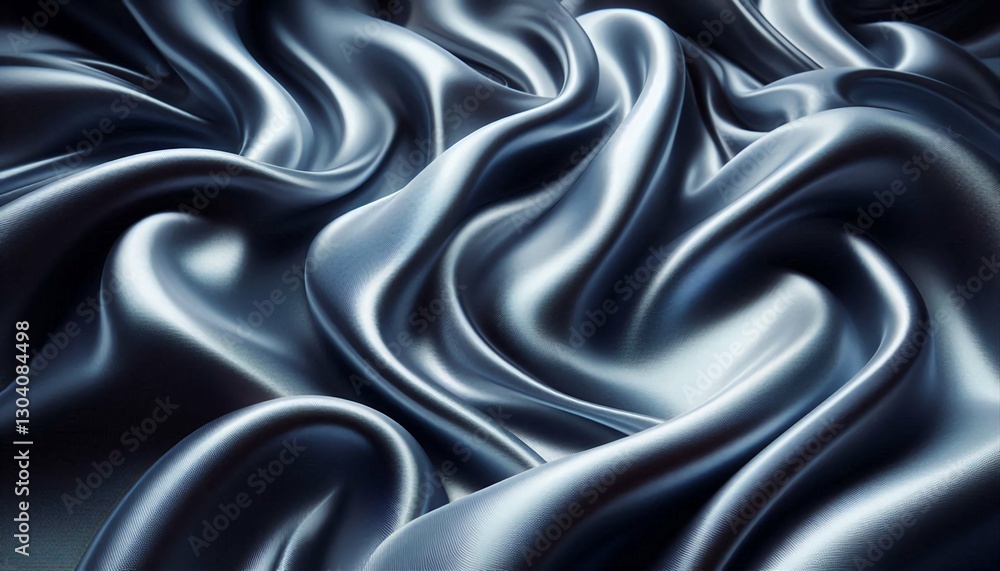 Luxury Metallic Silk Fabric with Elegant Folds – Abstract Texture. Luxury Metallic Silk Fabric with Elegant Folds – Abstract Texture.