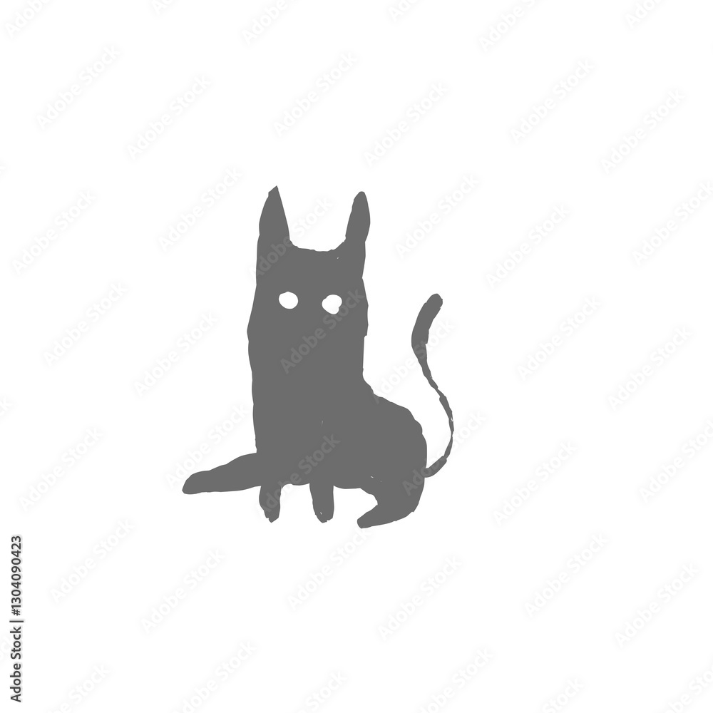 Obraz premium Simple Cat Vector