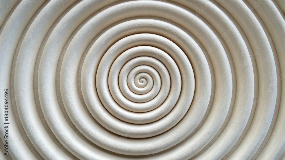 Obraz premium A spiral of faint lines that gradually become more defined, representing the process of refining raw data into actionable strategy