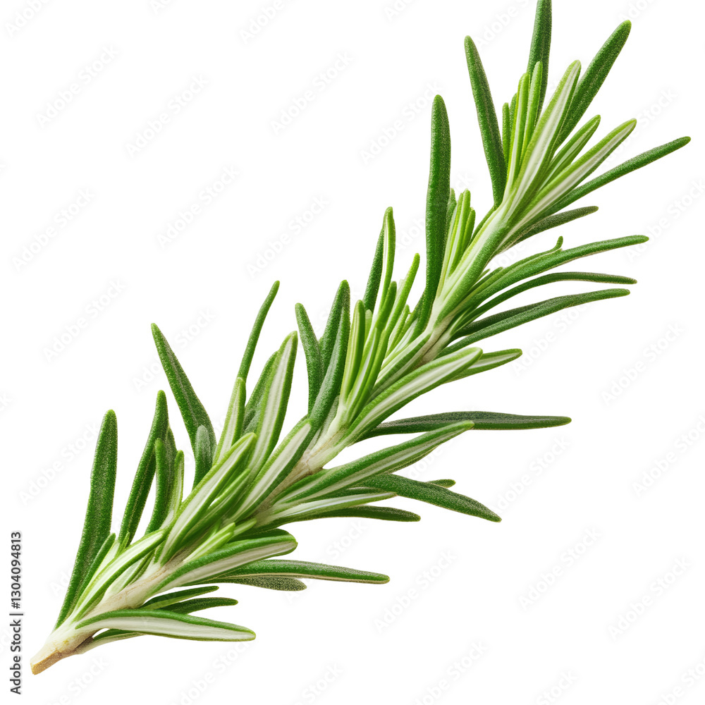 A clipart image of a rosemary leaf isolated on a transparent background A clipart image of a rosemary leaf isolated on a transparent background