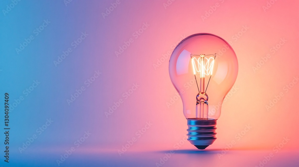 Innovative Apple Lightbulb on Bright Background - Creative Idea Concept Innovative Apple Lightbulb on Bright Background - Creative Idea Concept