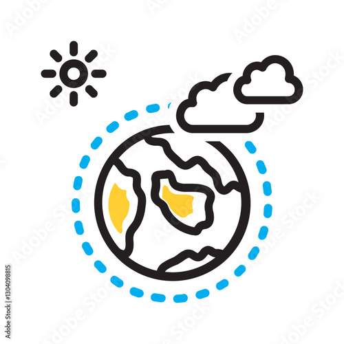 Vector multi color icon for Atmosphere