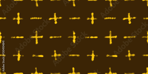 Doodle shapes background. Seamless pattern. Vector. らくがきイラストパターン