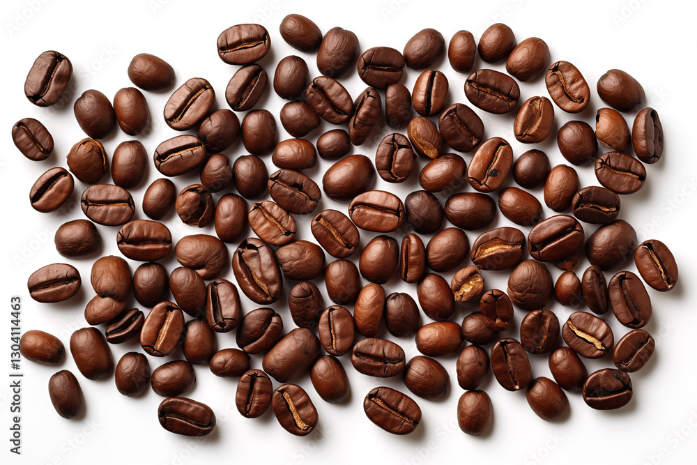 Fototapeta premium coffee beans isolated on white background.
