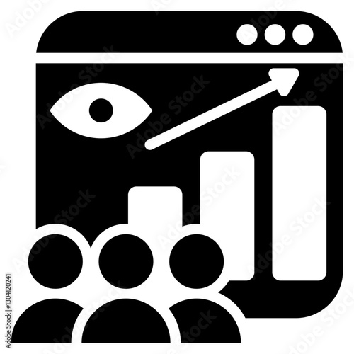 Web Traffic Glyph Icon