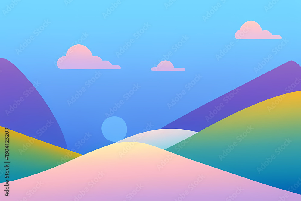 Obraz premium Vector landscape