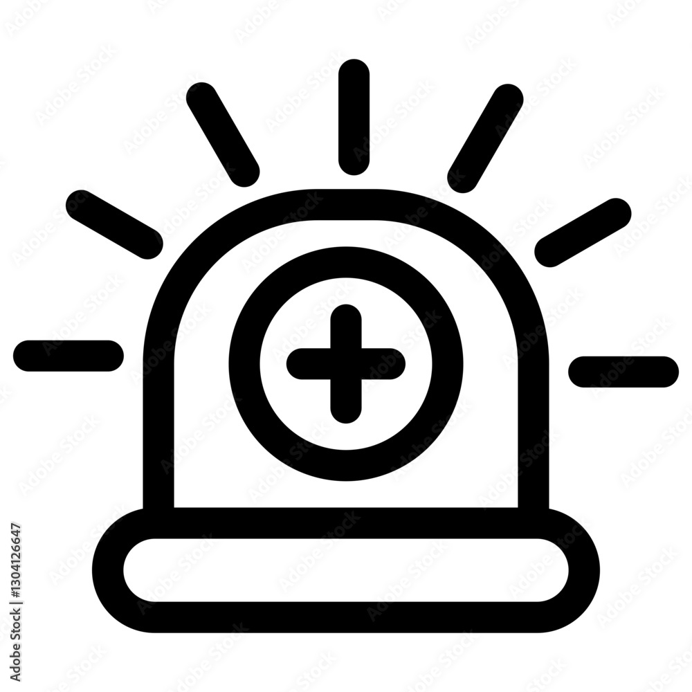 Fototapeta premium Siren icon