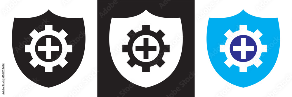 Icons related to recovery. Isolated on white and black background. Vector illustration. EPS 10 Icons related to recovery. Isolated on white and black background. Vector illustration. EPS 10