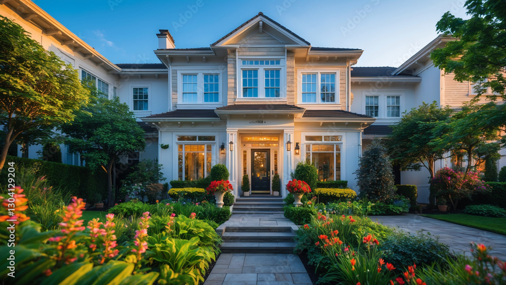 Fototapeta premium Single-Family Home, Townhouse, Condo, Apartment – Find Your Home 