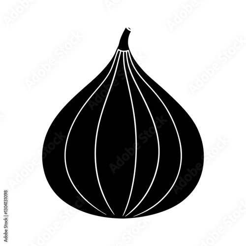 Fig silhouette vector