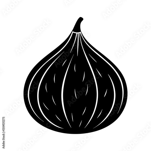 Fig silhouette vector