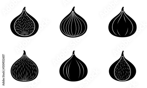 Fig silhouette vector