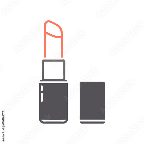 Lipstick and cap icon