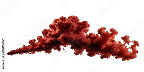 Digital red smoke art on  background Fog or smoke isolated special .mist or smog background