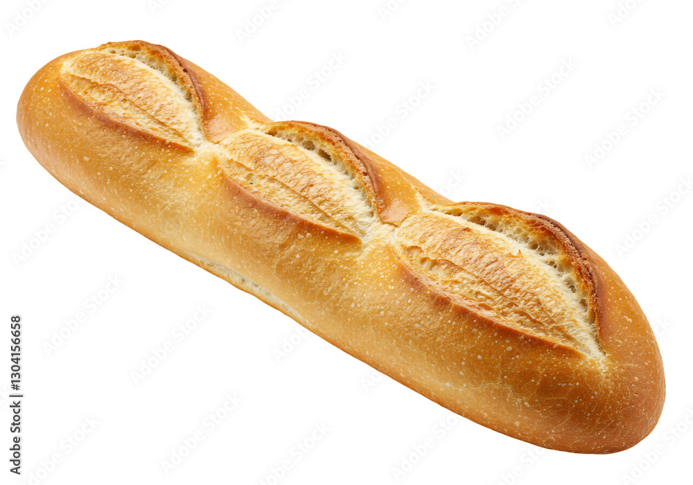 Golden Crusty Bread Loaf Crisp Texture. AI Generated Golden Crusty Bread Loaf Crisp Texture. AI Generated