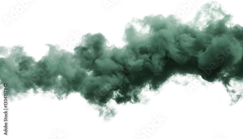  Green smoke cloud PNG, green color, isolated on a transparent background, PNG