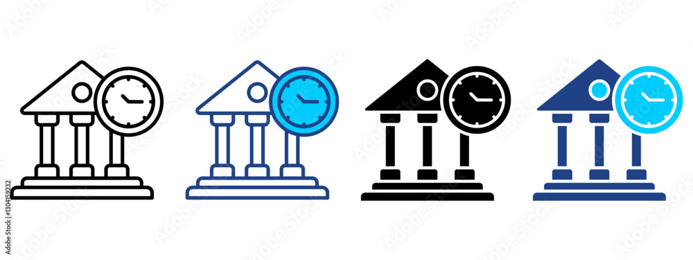 Fototapeta premium House Icon Set Multiple Style Collection