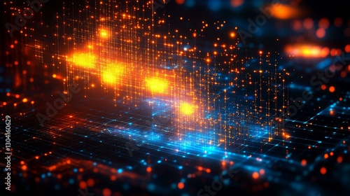 Wallpaper Mural Abstract Digital Network Structure Torontodigital.ca